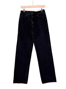 ASOS DESIGN Tall Wide Leg Jeans Washed Black Size 28/36 Tall 36” Inseam